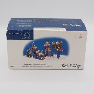 Department 56 Snow Village Another Mans Treasure‎ #54976 Hand Painted Ceramic